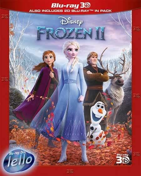 Blu-ray 3D: Disney's Frozen 2 (2019 Kristen Bell)SC nietNLOG, Cd's en Dvd's, Blu-ray, Ophalen of Verzenden, Nieuw in verpakking