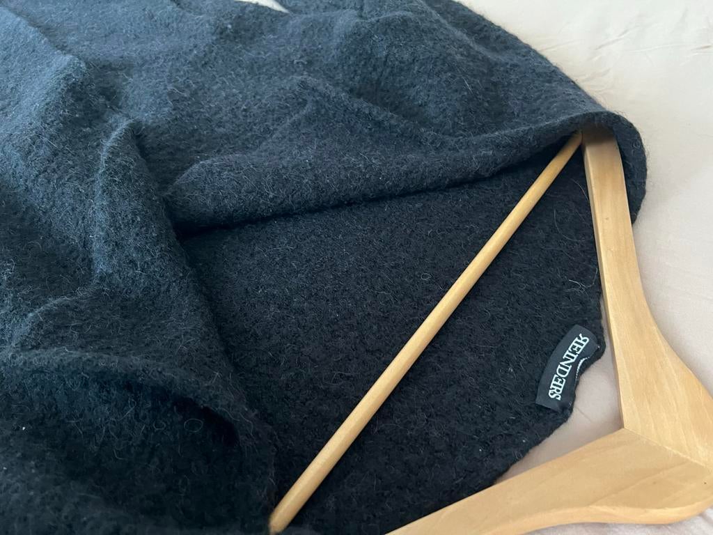 Reinders zwart wollen vest, Ophalen, Gedragen, Maat 38/40 (M), Zwart