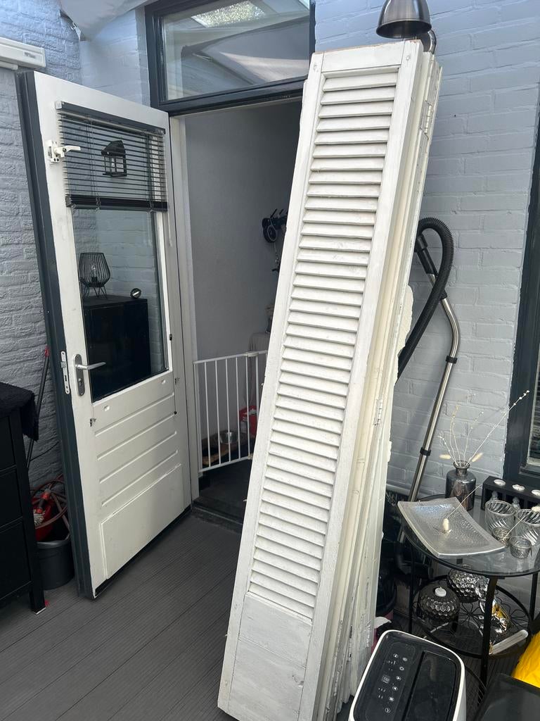 Louvre deuren 6 delen, Gebruikt, 80 tot 100 cm, Binnendeur, Ophalen of Verzenden