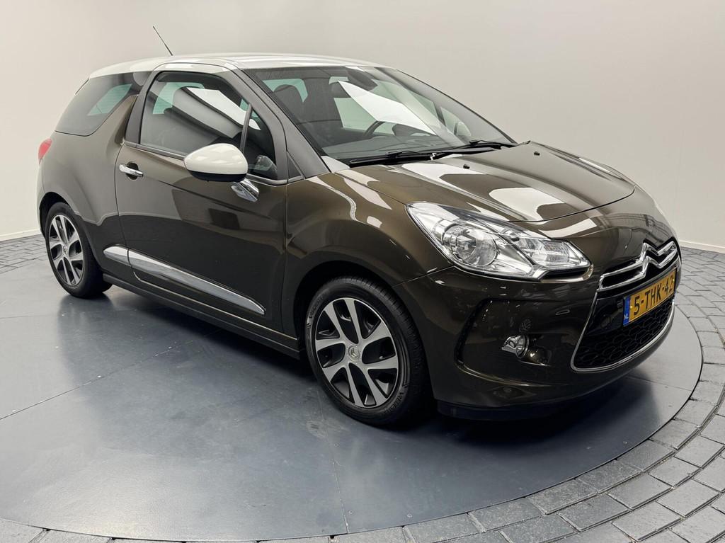 Citroen DS3 1.2 VTi So Chic Navigatie-Cr.contr-Clima-Trekhaa, Voorwielaandrijving, Euro 5, Stof, Gebruikt