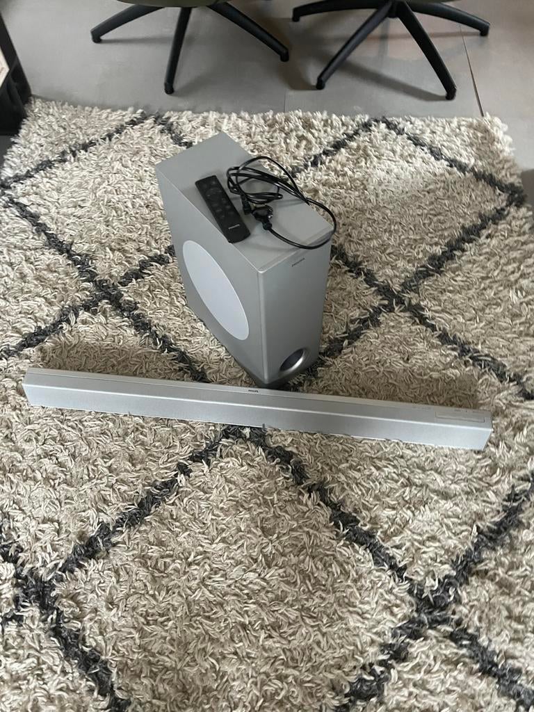 Philips Soundbar met subwoofer HTL3325, Ophalen, Bluetooth, Gebruikt