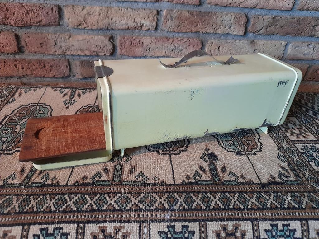 Vintage Brabantia koekblik met plankje, Ophalen of Verzenden, Gebruikt