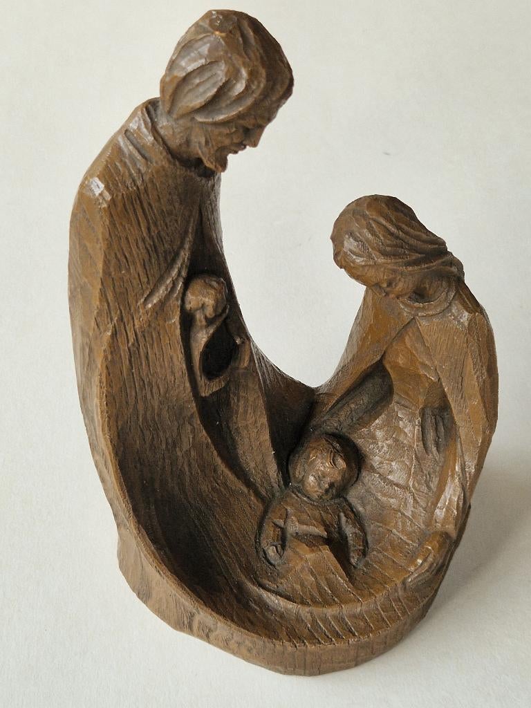 Vintage  beeld Joseph, maria en kindje Jezus, Verzamelen, Religie, Ophalen of Verzenden, Zo goed als nieuw, Beeld(je)