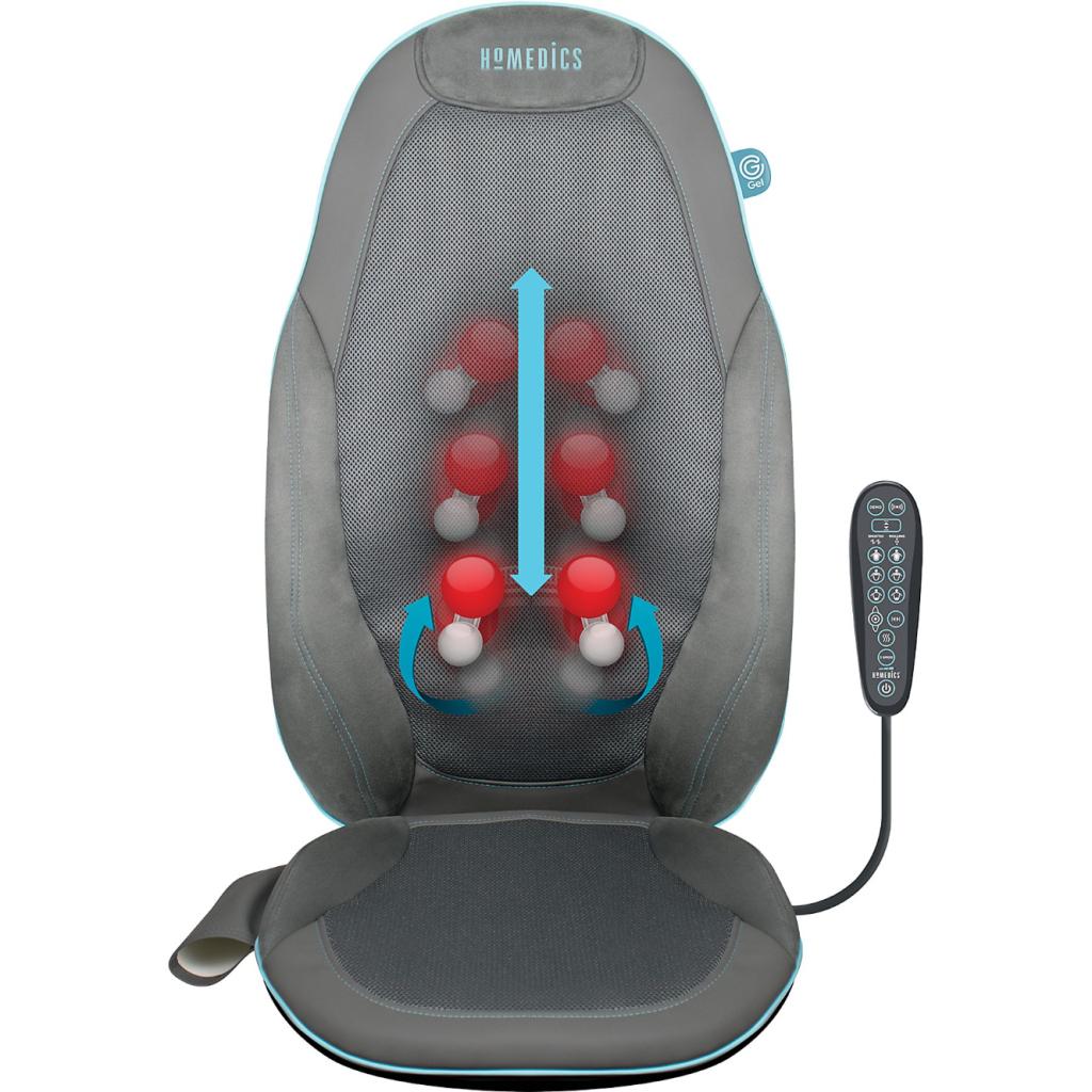 HoMedics Gel Shiatsu Massagestoel met Warmtefunctie (NIEUW), Sport en Fitness, Massageproducten, HoMedics, Nieuw, Support@homedics.com