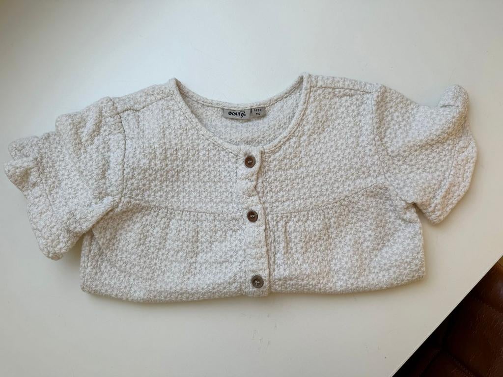 Daily 7 bloesje top shirt nieuwstaat maat 116, Meisje, Overhemd of Blouse, Ophalen of Verzenden, Zo goed als nieuw