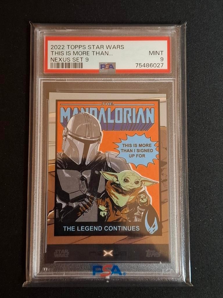 Topps 2022 Star Wars Nexus Mandalorian PSA 9, Verzamelen, Star Wars, Nieuw, Actiefiguurtje, Ophalen of Verzenden