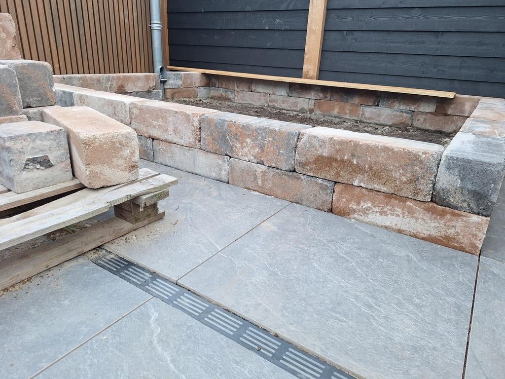 17x BLOCKSTONE KILIMANJARO 15X15X45CM, Ophalen, Overige typen, Nieuw, Minder dan 5 m²