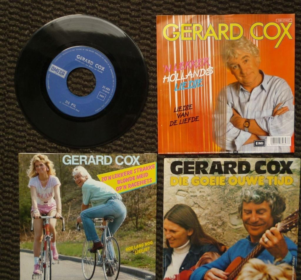 4x Singletjes 45 toeren van GERARD COX, Gebruikt, 7 inch, Single, Ophalen of Verzenden