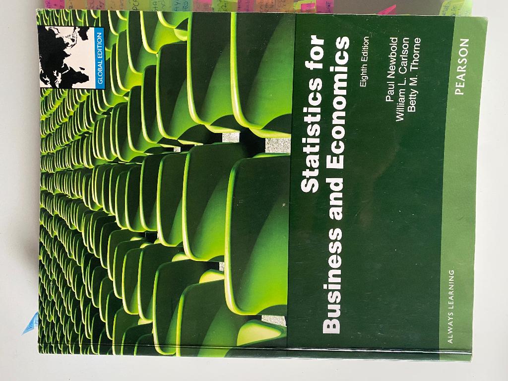 Statistics for Business and Economics, Ophalen of Verzenden, Beta, Zo goed als nieuw, WO