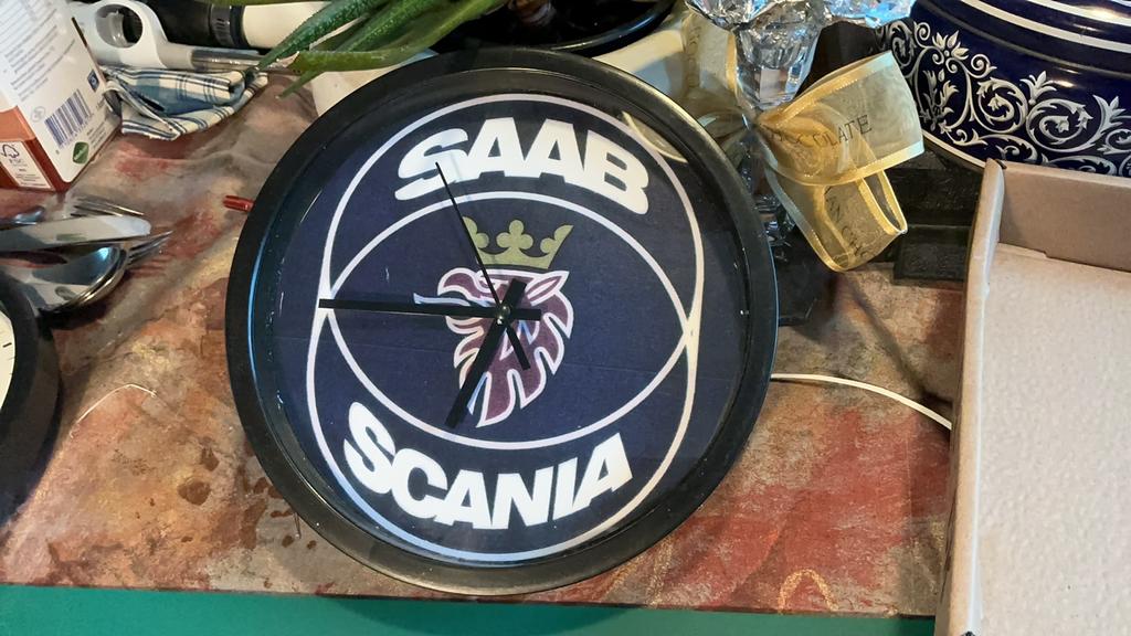 Saab Scania klok, Ophalen of Verzenden, Saab