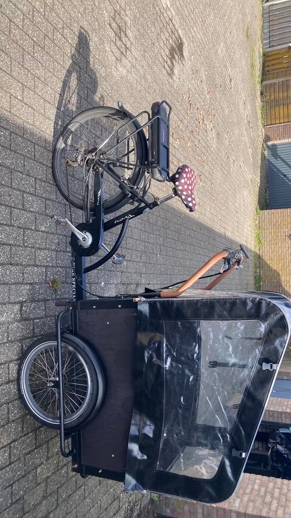 Nette troy electrische bakfiets, Ophalen of Verzenden, Zo goed als nieuw, 4 kinderen of meer, Huif