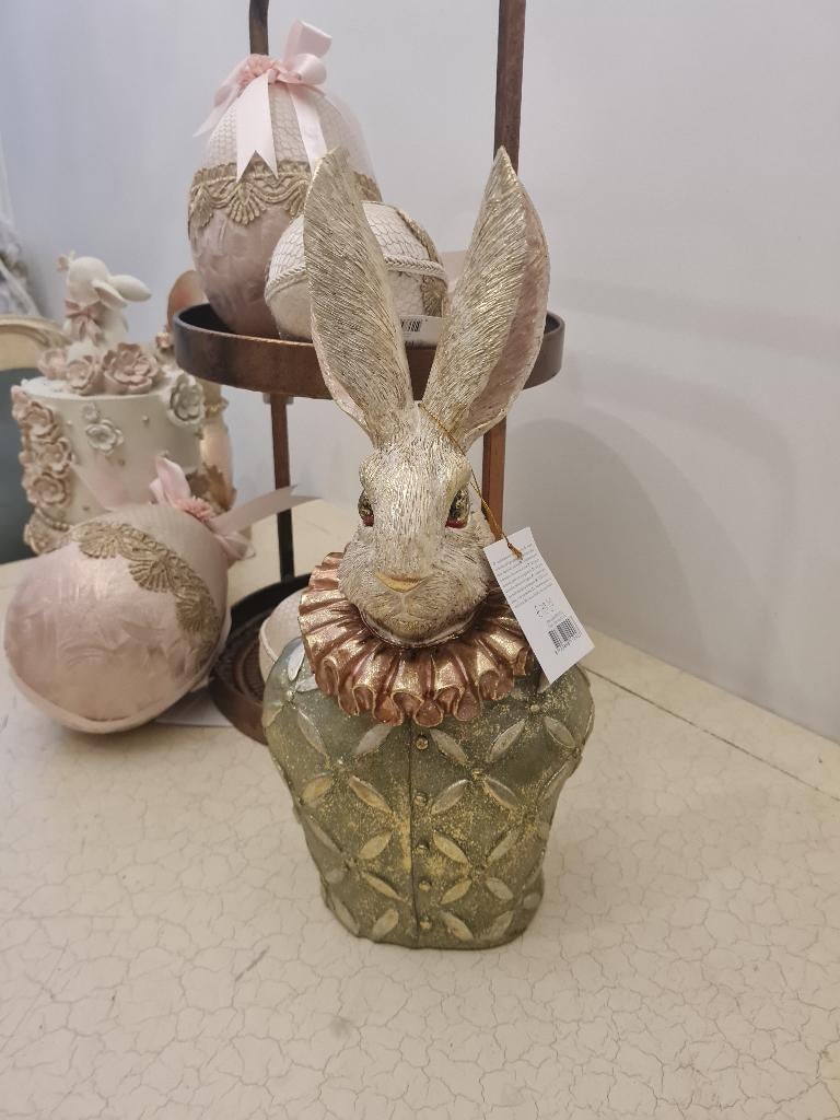 Barokke paashaas merk Clayre & Eef, Diversen, Pasen, Heikant 21 Kaatsheuvel, Belle Vieille Brocante, Nieuw, Ophalen of Verzenden