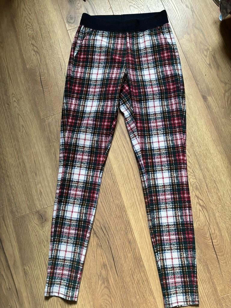STUDIO ANNELOES NIEUWE broek schotse ruit stretch XS, Overige kleuren, Nieuw, Ophalen of Verzenden, Maat 34 (XS) of kleiner