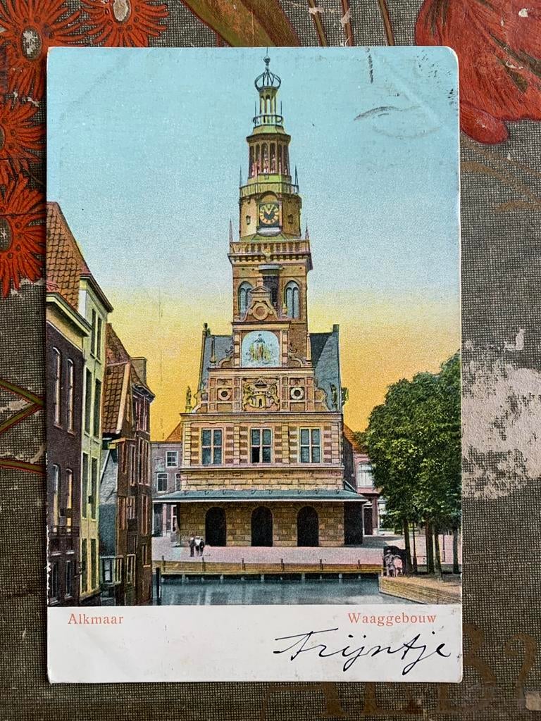 1904 Alkmaar - Waaggebouw (KA), Ophalen of Verzenden, Voor 1920, Gelopen, Noord-Holland