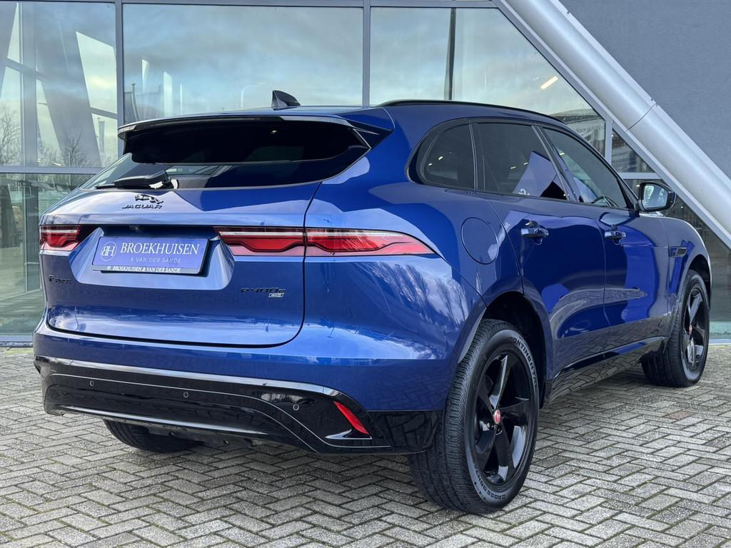 Jaguar F-PACE 2.0 P400e Black Edition PHEV S AWD 404pk Camer, Auto's, Jaguar, 404 pk, Gebruikt, Zwart, 4 cilinders