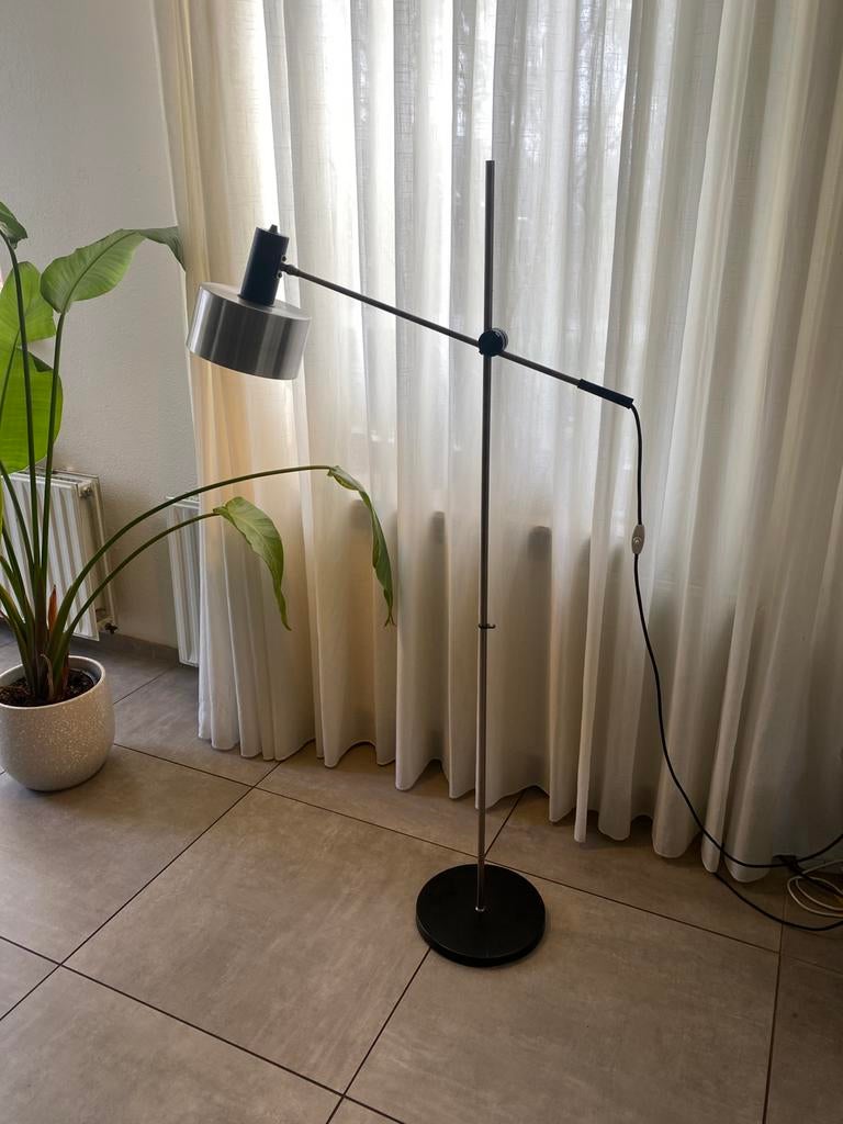 Vintage Anvia hengellamp door J Hoogervorst, Huis en Inrichting, Lampen | Vloerlampen, Ophalen of Verzenden, Gebruikt, Metaal