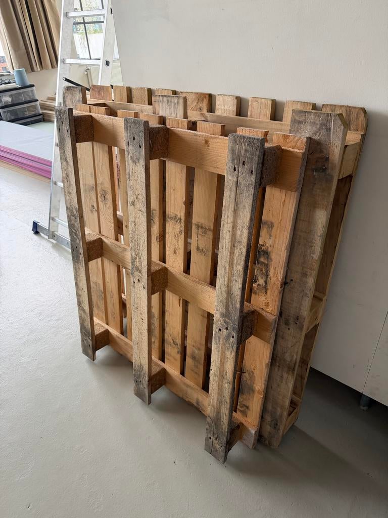 Houten pallets, Ophalen, Gebruikt, 50 mm of meer, Pallet