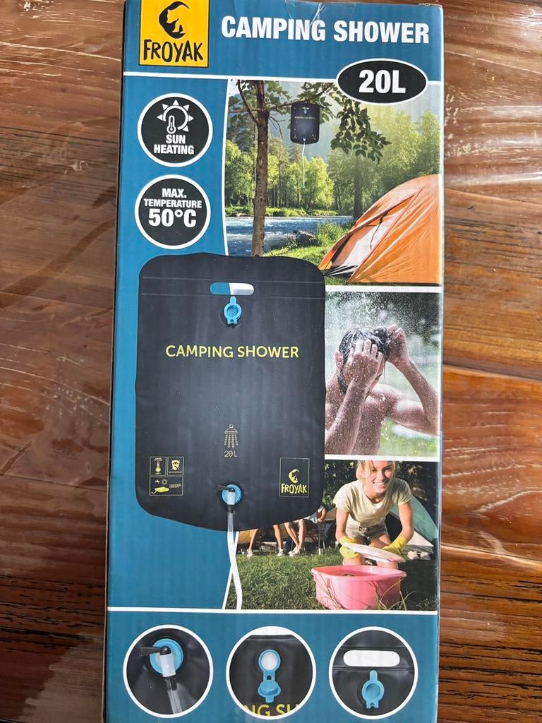 Camp shower 20L, Ophalen of Verzenden, Nieuw