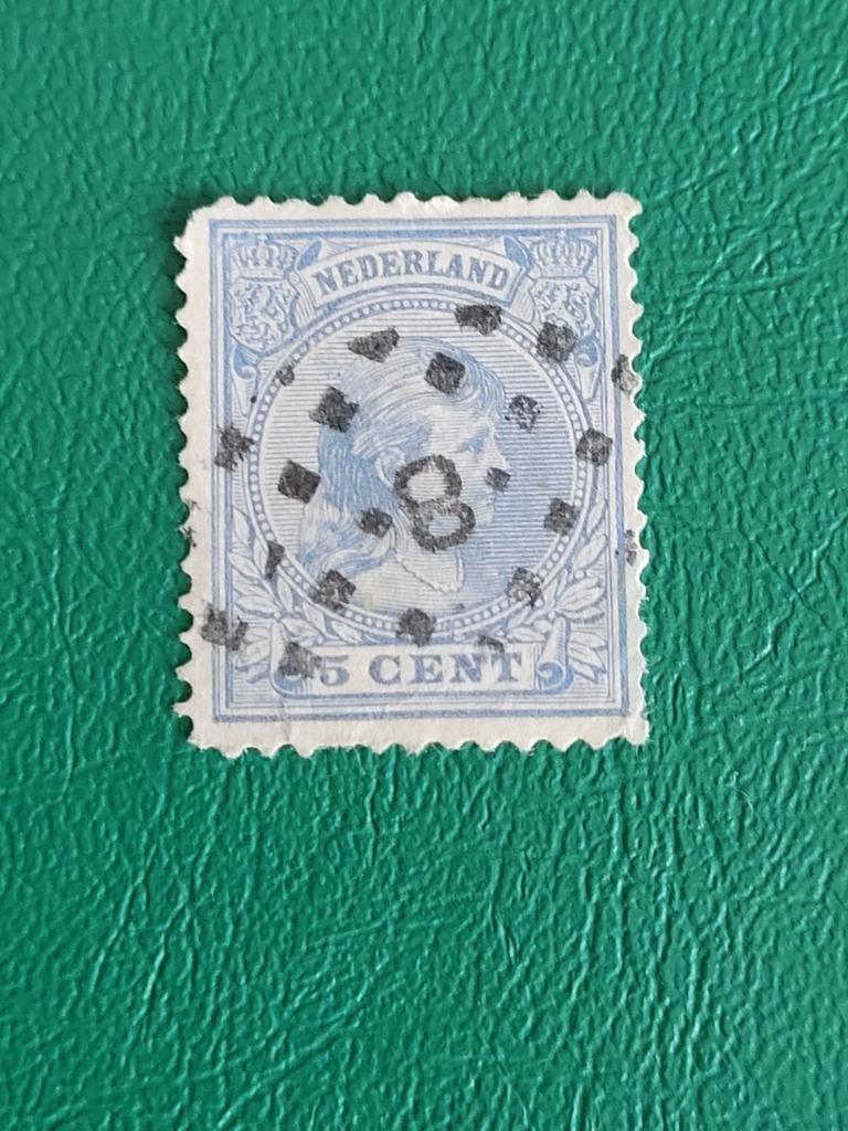 Nederlandse postzegel 5 cent Koningin Wilhelmina, Postzegels en Munten, Postzegels | Nederland, Ophalen of Verzenden, T/m 1940