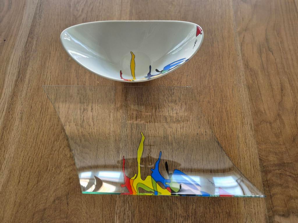 Schaal Design Glas Artihove Corry Ammerlaan Gesigneerd, Antiek en Kunst, Kunst | Designobjecten, Ophalen of Verzenden