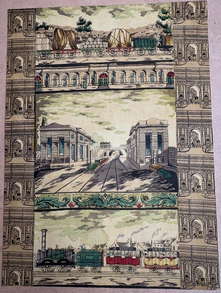 Fraaie prent over de spoorwegen, 1935, Ophalen of Verzenden