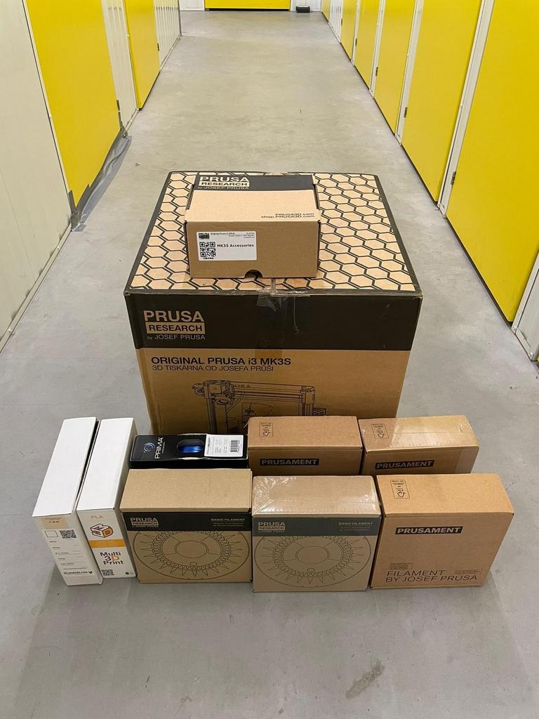 Prusa i3 MK3S 3D printer met filament, Computers en Software, 3D Printers, Ophalen of Verzenden, Gebruikt