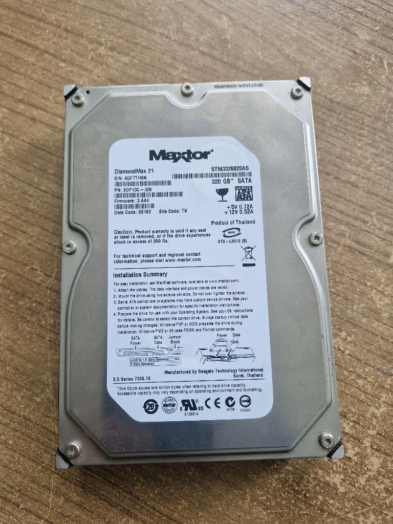 Hardschijf, Computers en Software, Harde schijven, Ophalen, Intern, Gebruikt, Desktop