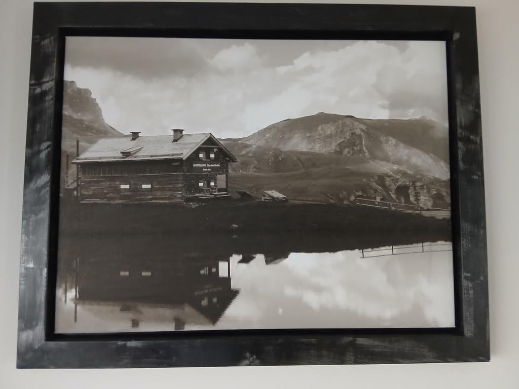 Canvas foto in Houten lijst, Antiek en Kunst, Ophalen