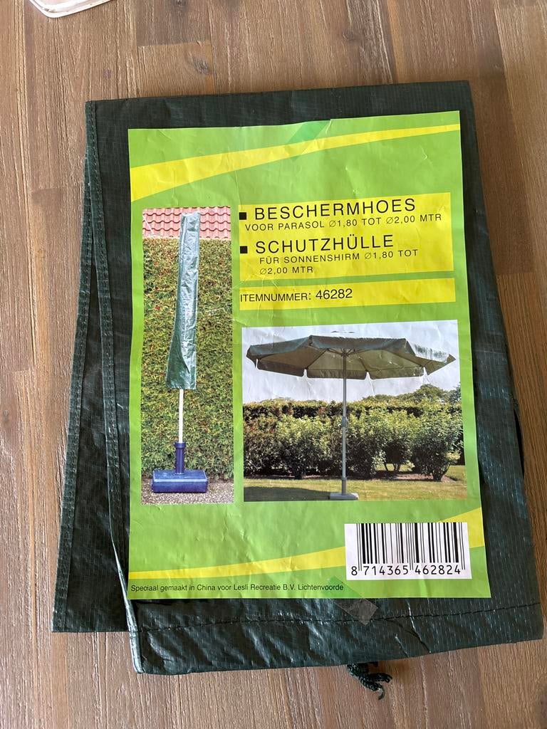 Parasolhoes voor parasols Ø1.80 tot Ø2.00 mtr, Tuin en Terras, Parasols, Nieuw, Ophalen of Verzenden, Parasolhoes, 1 tot 2 meter