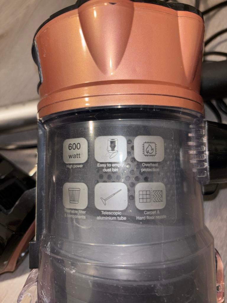 Hyundai Steelstofzuiger 600W - Lichtgewicht en Krachtig, Witgoed en Apparatuur, Stofzuigers, Ophalen, Stofzuiger, Zo goed als nieuw