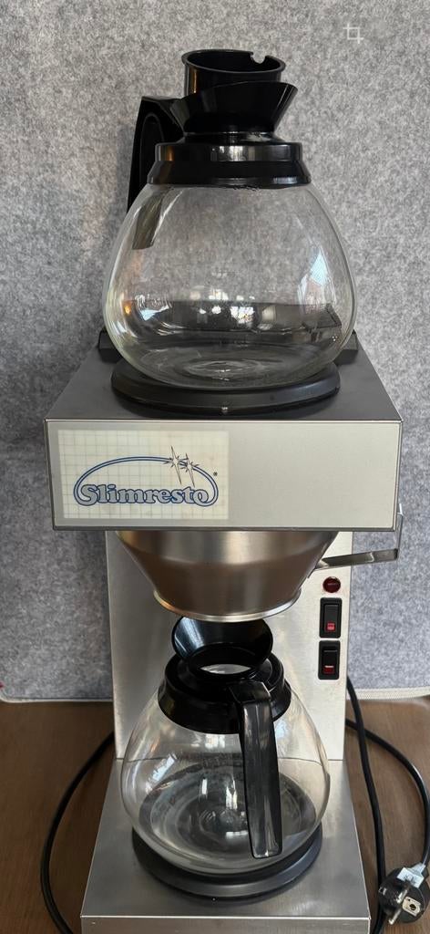 Slimresto Duo Koffiezetapparaat - Professioneel & Snel, Gebruikt, 10 kopjes of meer, Koffiemachine, Gemalen koffie