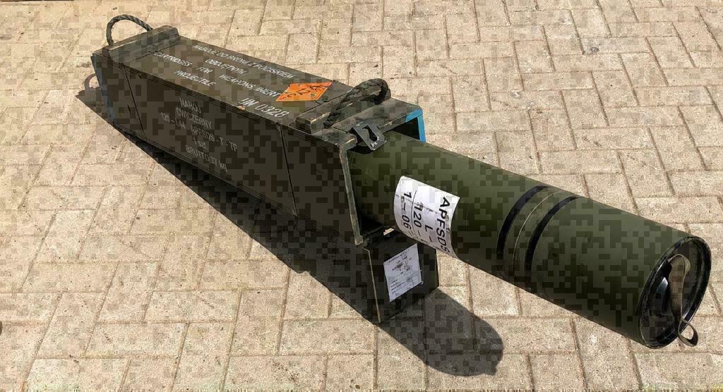 Legerkisten met huls van grote raket - patroon , decoratie, Ophalen of Verzenden