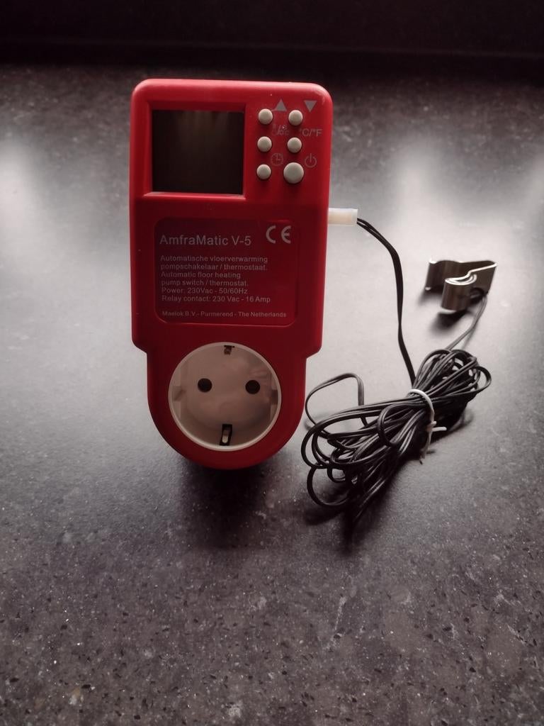 AmfraMatic V-5 vloerverwarming pompschakelaar/thermostaat, Ophalen of Verzenden, Gebruikt