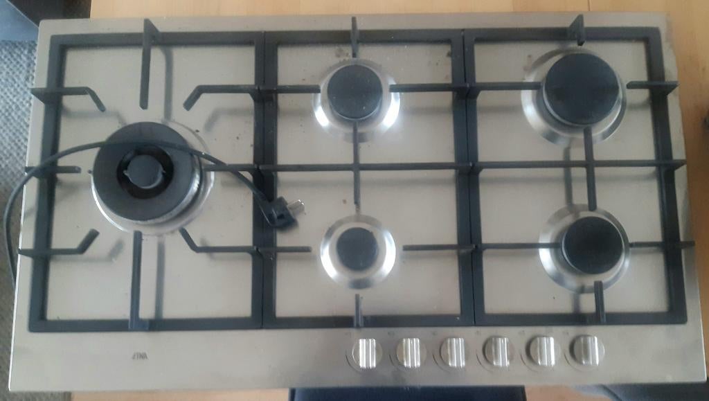 Etna Gaskookplaat 5 pits, Ophalen, Gebruikt, Gas, Vrijstaand