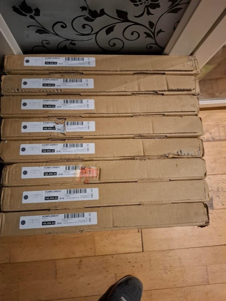 9 Donkergrijze IKEA Komplement Lades nieuw in doos, Ophalen, Nieuw, 50 tot 100 cm, Minder dan 100 cm