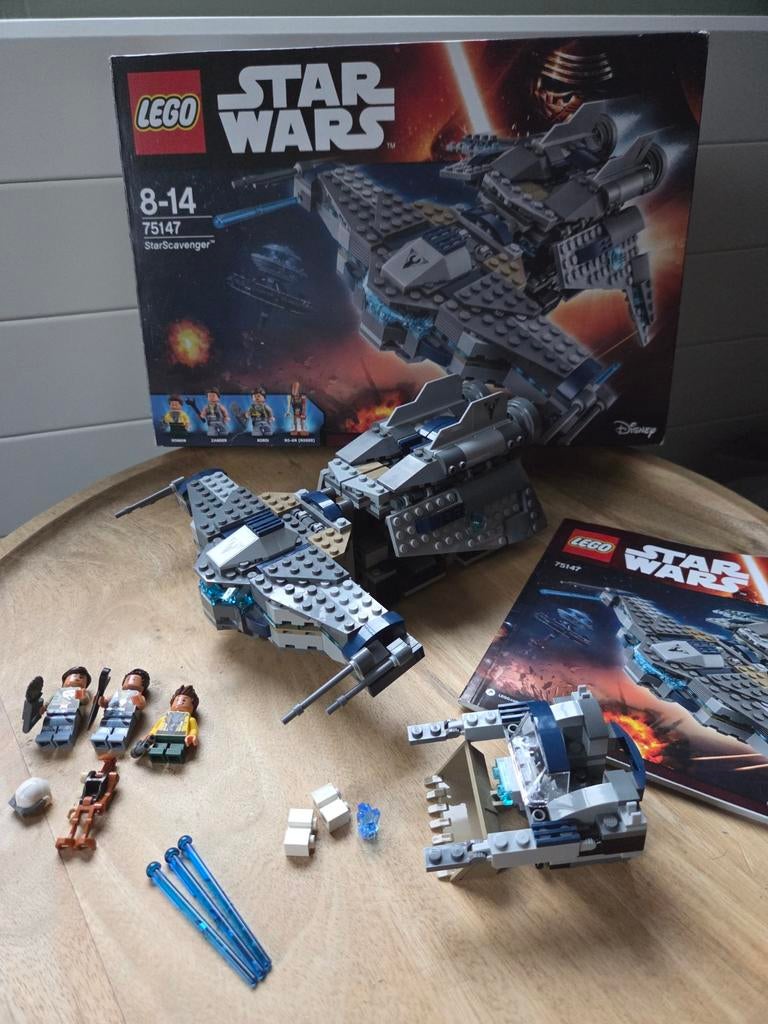 Lego Star Wars 75147 Starscavenger + doos, boekje, z.g.a.n., Ophalen of Verzenden, Zo goed als nieuw, Complete set, Lego