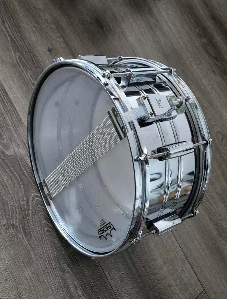 Pearl Export Series steel snare drum 14x5 inch, Ophalen of Verzenden, Gebruikt, Pearl