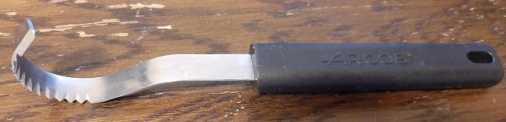 🍞zgan: Roestvrijstalen boterkruller van Arcos🏷️€1,25-, Huis en Inrichting, Keuken | Bestek, Zo goed als nieuw, Los bestek, Rvs of Chroom