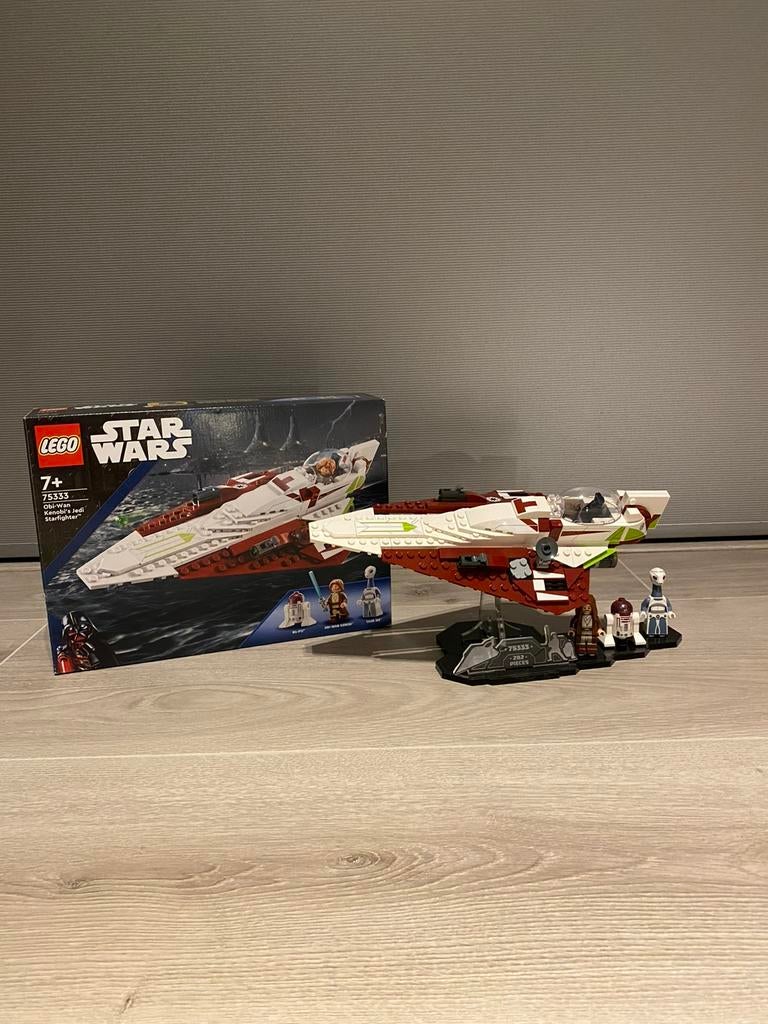 Lego Obi Wan Kenobi’s Starfighter 75333, Ophalen, Zo goed als nieuw, Complete set, Lego