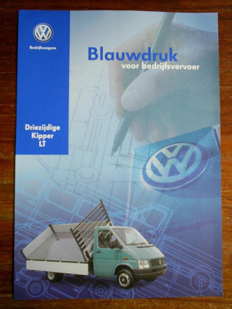 VW LT Driezijdige Kipper [ 8 / 2002 2 pag. blauwdruk ], Verzenden, Zo goed als nieuw, Volkswagen