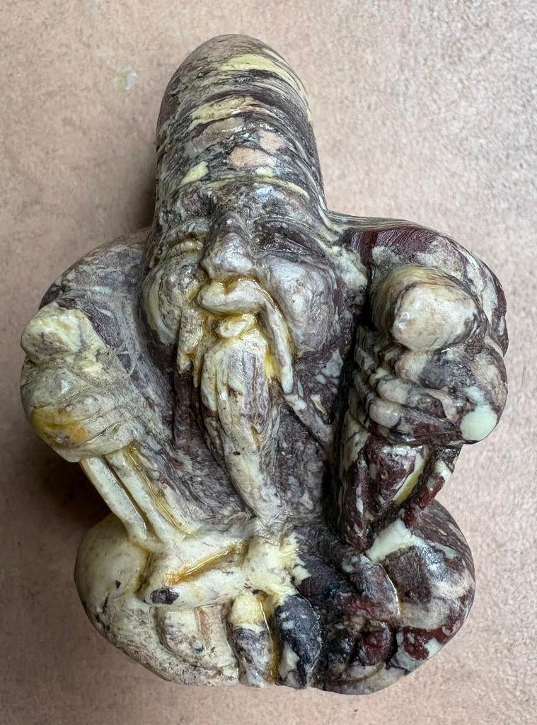 Bijzonder stenen beeldje (de Japanse geluksgod Ebisu?), Ophalen of Verzenden