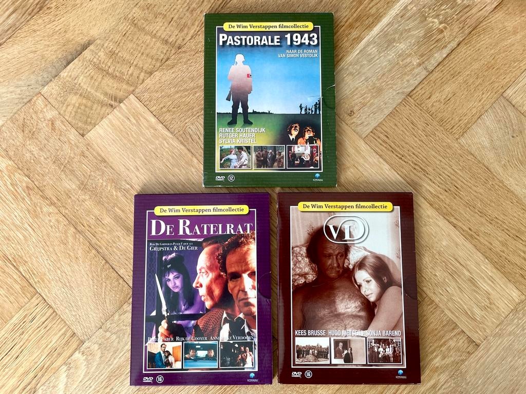 3x Wim Verstappen Filmcollectie DVD’s (krasvrij, met NL), Cd's en Dvd's, Vanaf 16 jaar, Boxset, Ophalen of Verzenden, Zo goed als nieuw