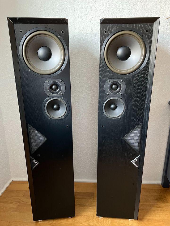 T+A. T100 luidsprekerset, Audio, Tv en Foto, Luidsprekers, Gebruikt, 60 tot 120 watt, Front, Rear of Stereo speakers, Ophalen