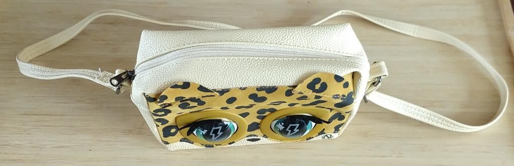 vintage kinder tasje met geluid en bewegende ogen, volgnr 34, Kinderen en Baby's, Kindermode-accessoires, Ophalen of Verzenden