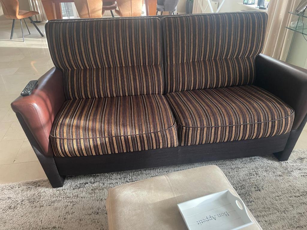 Prominent bankstel, 2 fauteuils en een relax stoel, Huis en Inrichting, Banken | Bankstellen, Ophalen, 150 tot 200 cm, 75 tot 100 cm