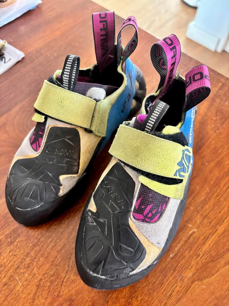 Boulderschoenen La Sportiva, maat 34,5, Ophalen of Verzenden, Gebruikt, Klimsportschoenen
