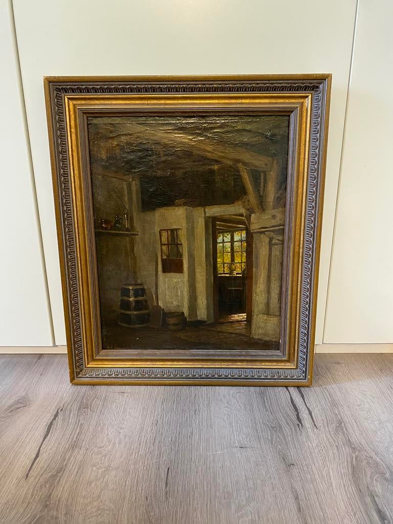 Alexander Cornelis Sleeswijk "Deur naar het buitenleven", Ophalen of Verzenden