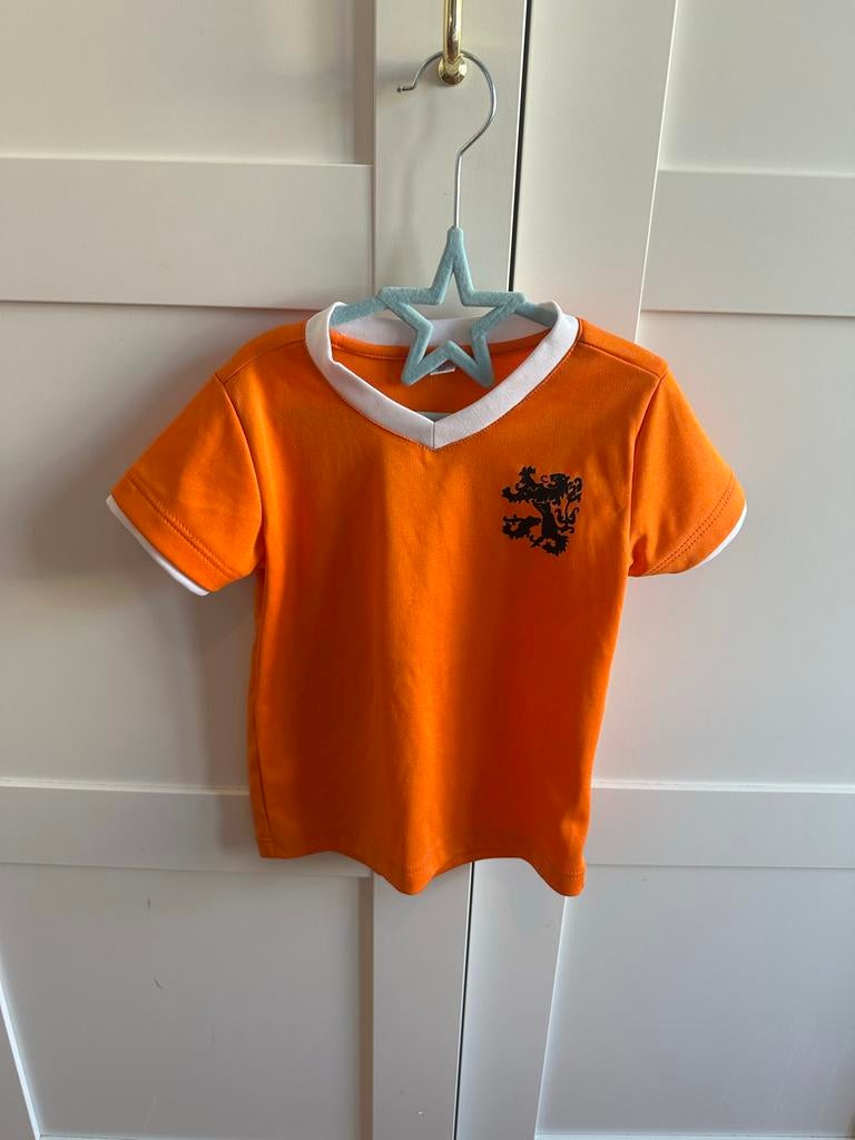 Oranje voetbalshirt Nederland maat 92, Kinderen en Baby's, Ophalen of Verzenden, Gebruikt, Jongen of Meisje, Shirt of Longsleeve