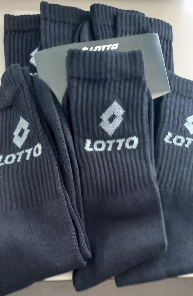 3 paar Lotto sokken - Zwart 43-46, Ophalen of Verzenden, Nieuw, Zwart