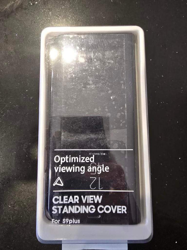 Nieuwe Clear View Standing Cover voor Samsung S9 Plus, Ophalen of Verzenden, Nieuw, Overige modellen, Hoesje of Tasje